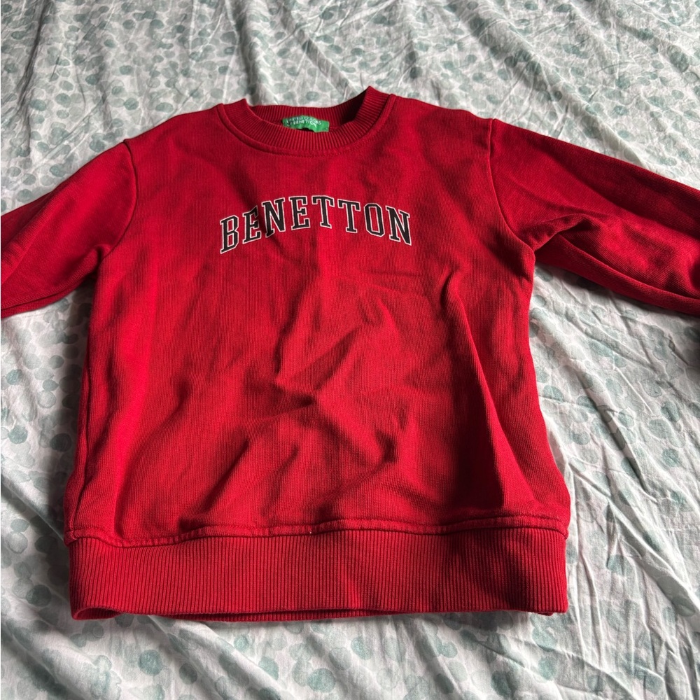 Benetton Red Sweatshirt